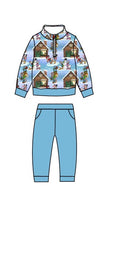PREORDER - A Very Merry Mousemas Kids French Terry Quarterzip Set