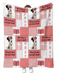 Minnie Prayers 60x60 Plush