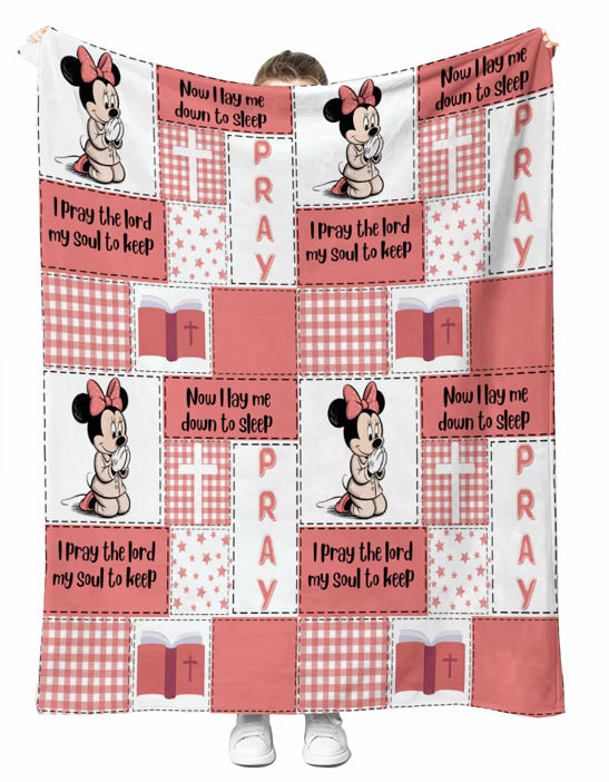 Minnie Prayers 60x60 Plush