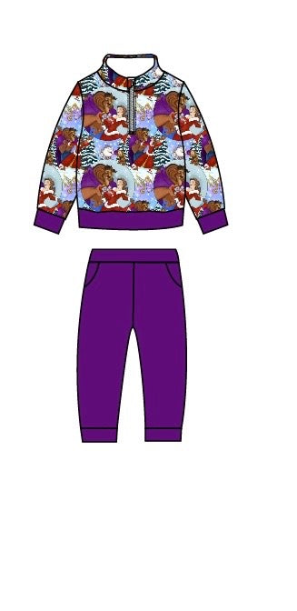 PREORDER - A Tale as Old as Time Kids Quarter Zip Set