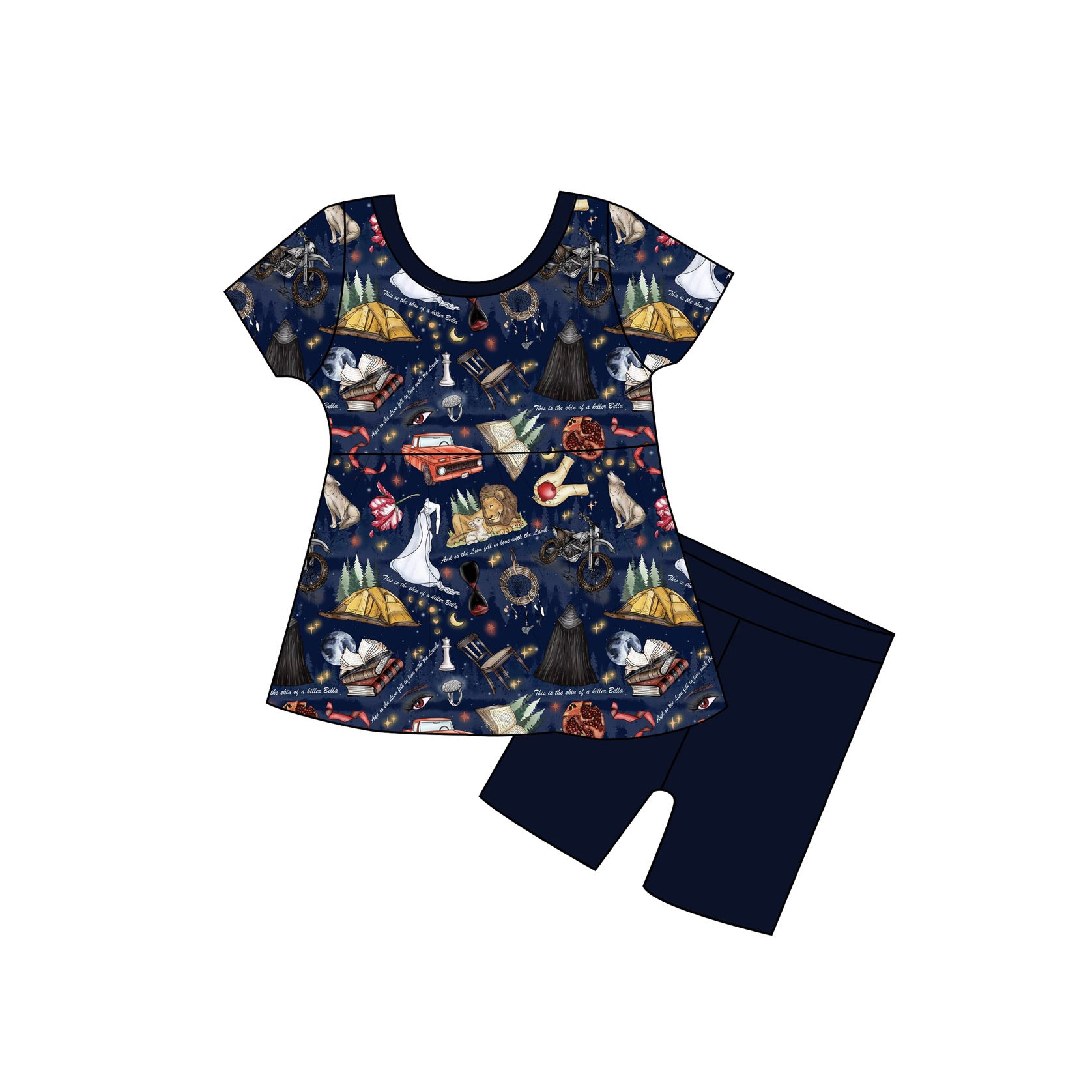 Forks After Dark Peplum Set