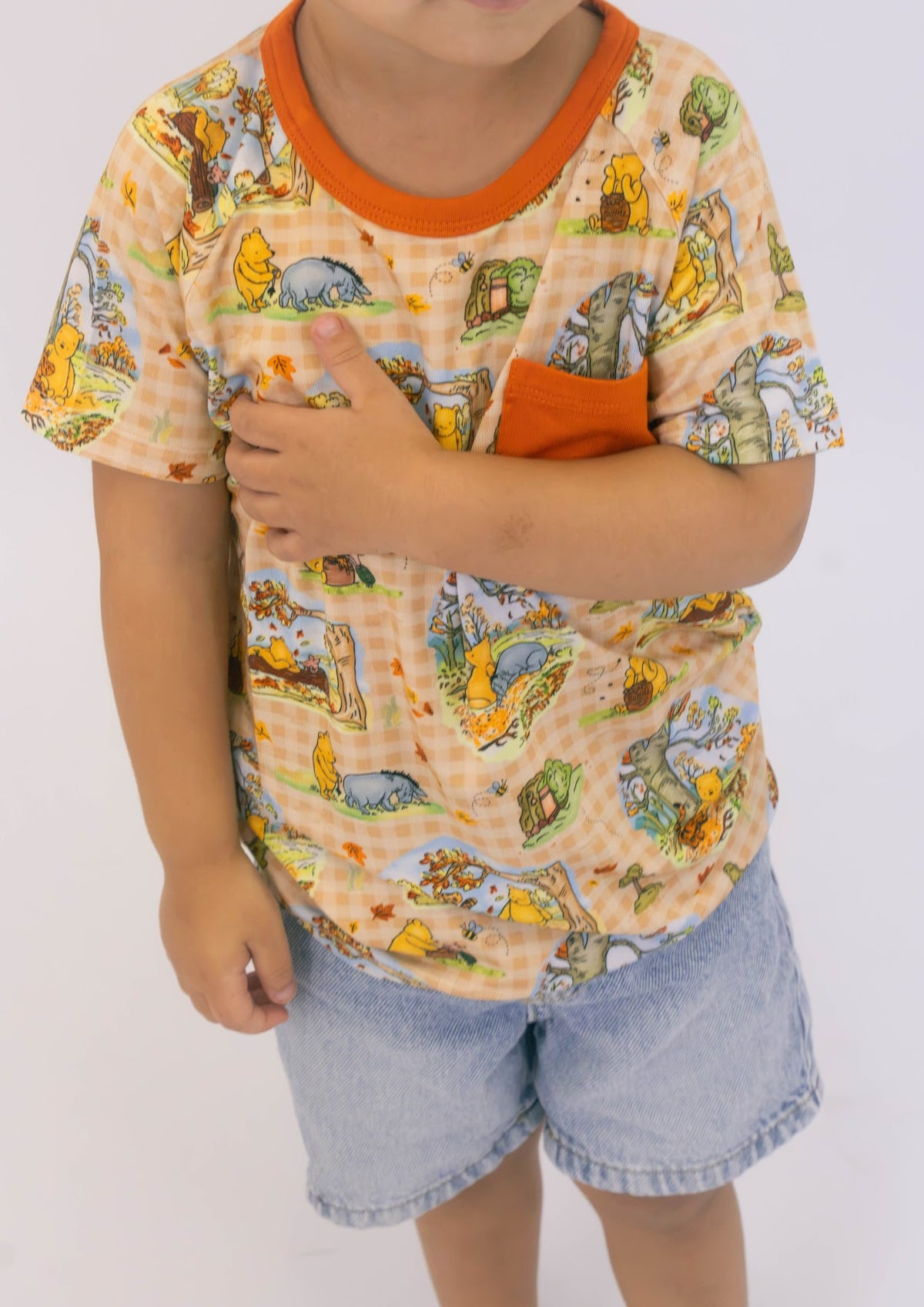 Fall Pooh Pocket Tee