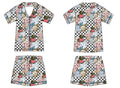 Checkered Tea Party Button Down Short Set Coming Soon