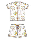 Portraits & Purrs Adult Button Down Short Set
