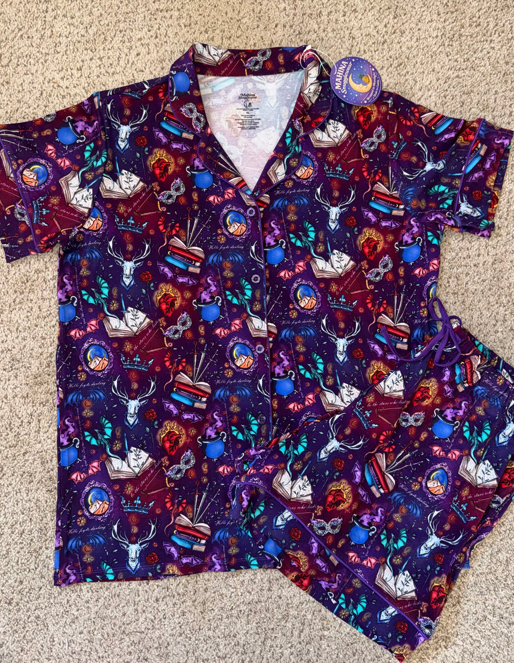 Court of Dreams Button Down Short Set