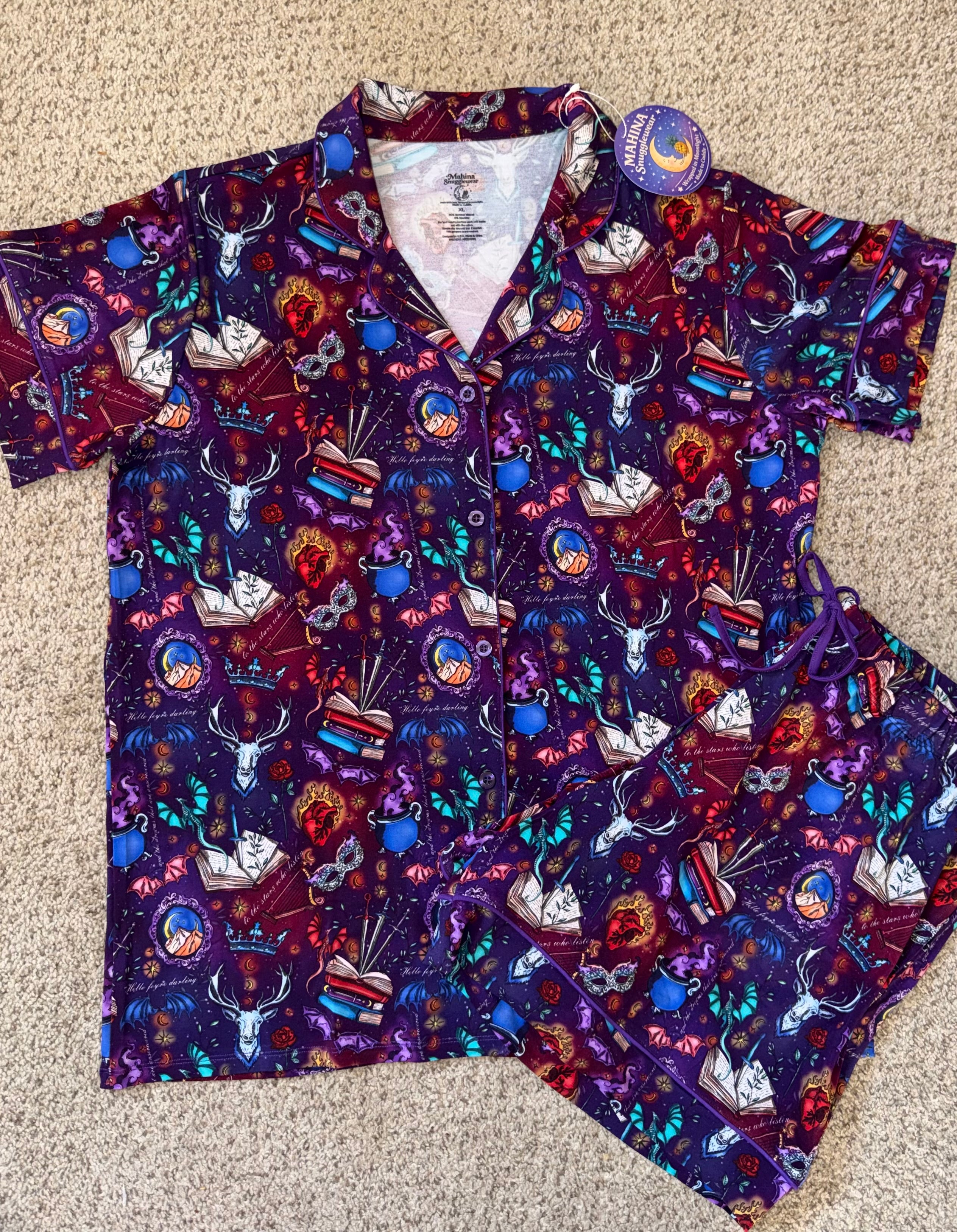 Court of Dreams Button Down Short Set