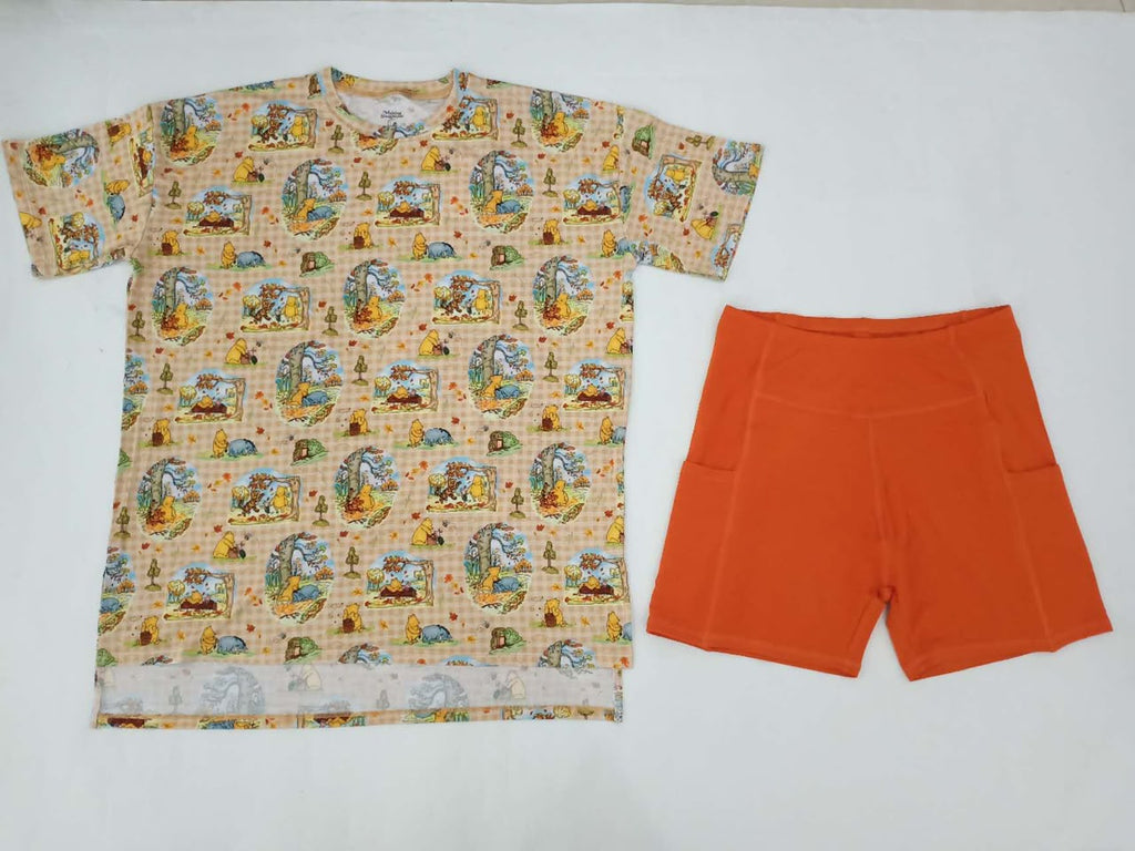 Fall Pooh Adult Biker Set