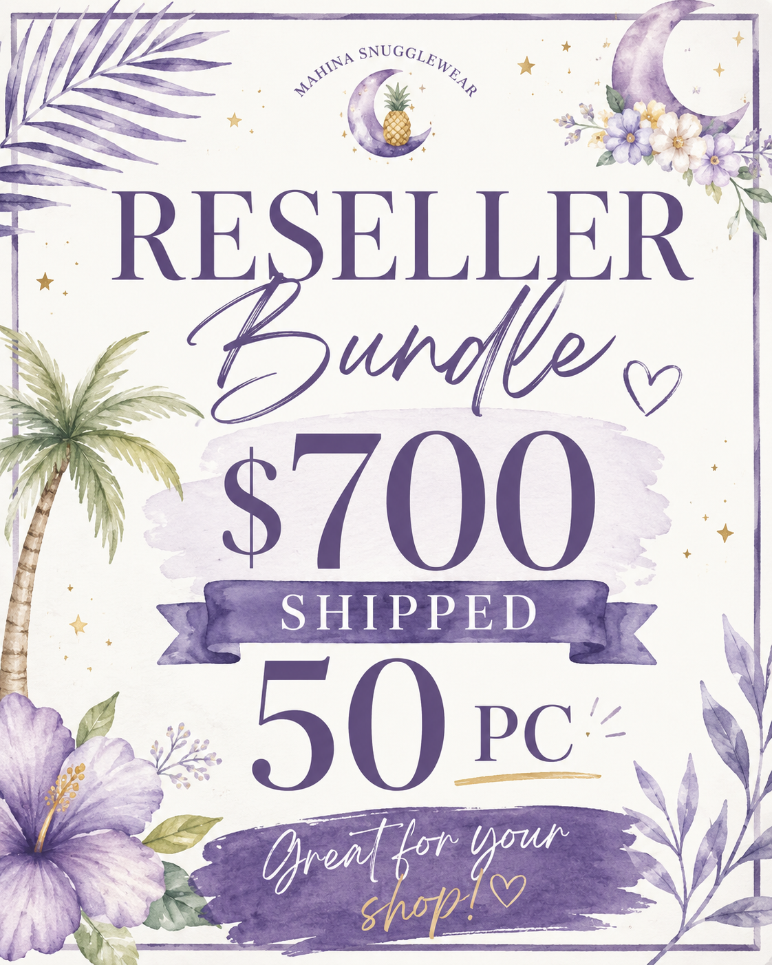 50pc Bamboo Reseller Bundle