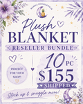 10pc 60x60 Plush Blanket Bundle