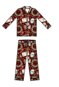PREORDER - Classic Christmas Kids Button Down Set