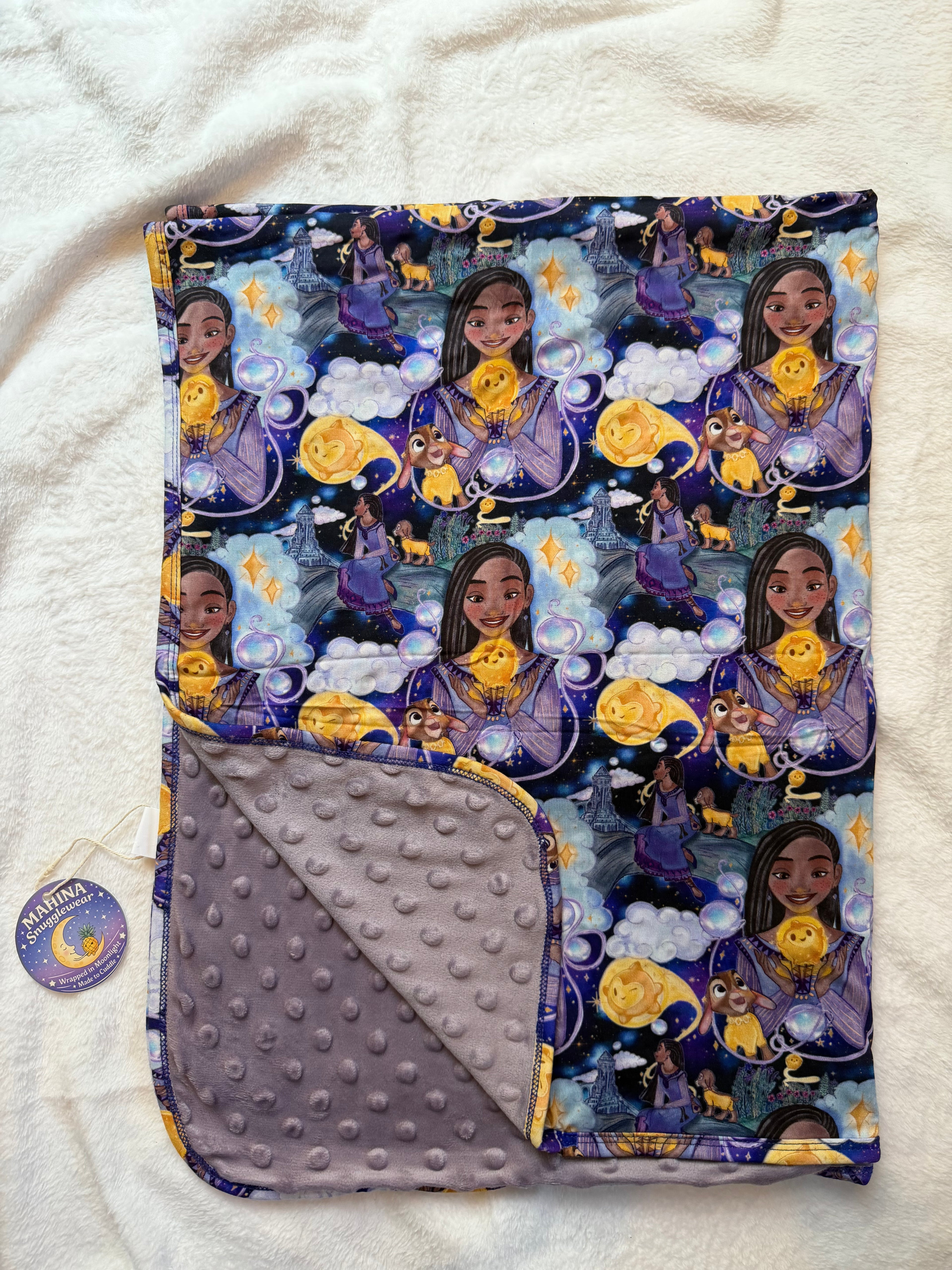 Star 30x40 Bamboo Minky Dot Blanket